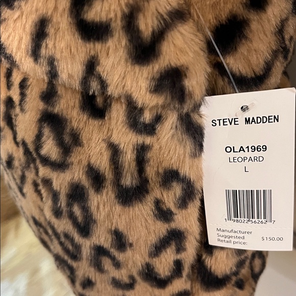 ‼️COAT SALE‼️Steve Madden leopard Print Faux Fur Vest - new with tags - Picture 2 of 5